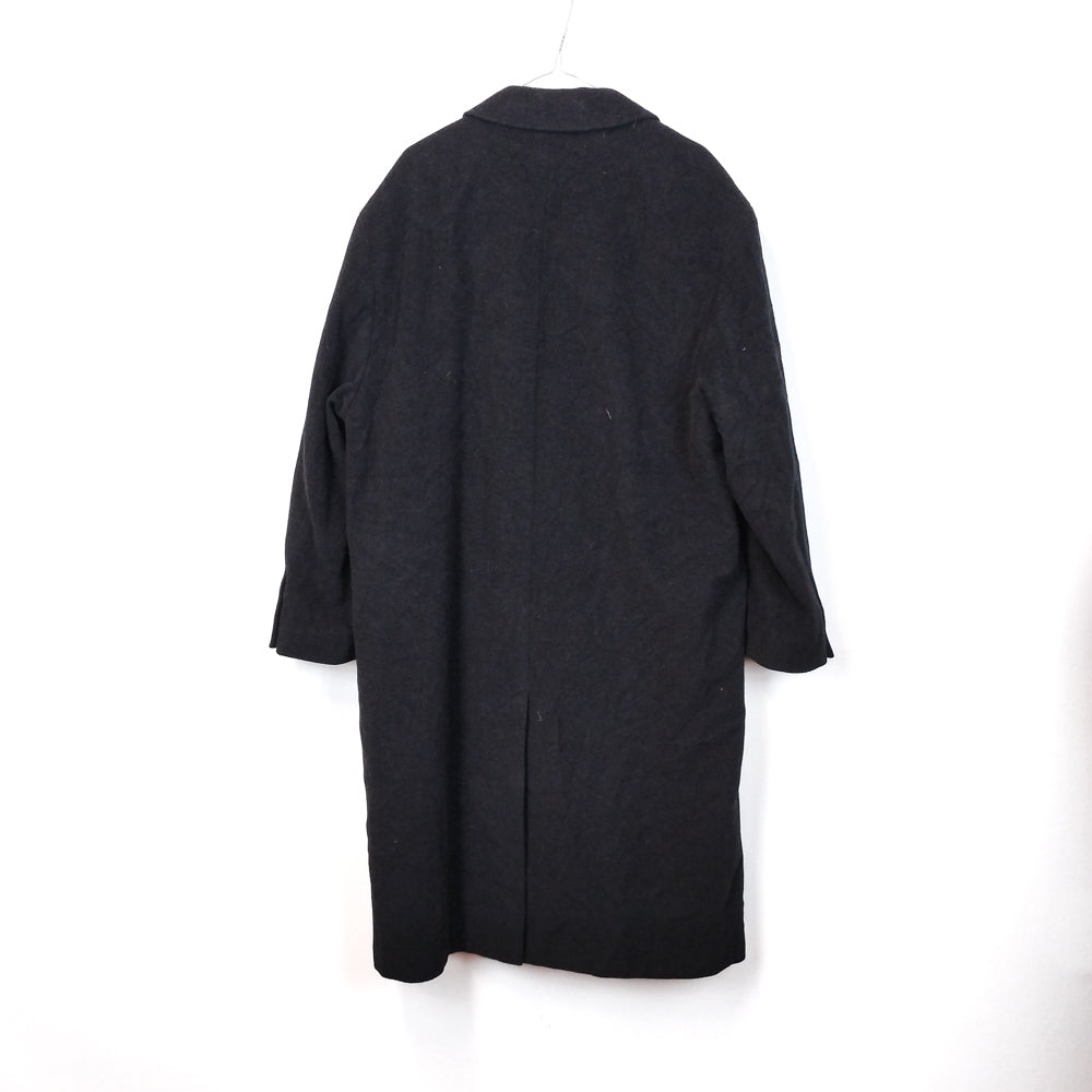 VIN-OUTW-33552 Vintage παλτό μάλλινο σταυροκουμπωτό L-XL