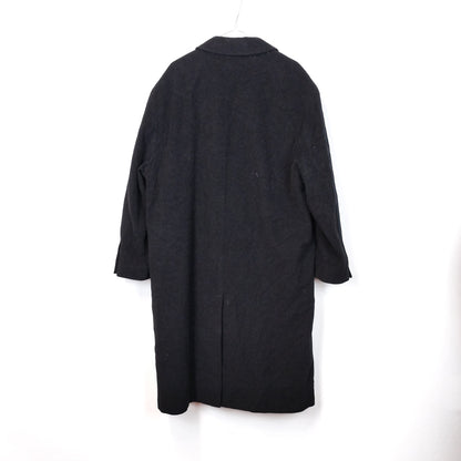 VIN-OUTW-33552 Vintage παλτό μάλλινο σταυροκουμπωτό L-XL