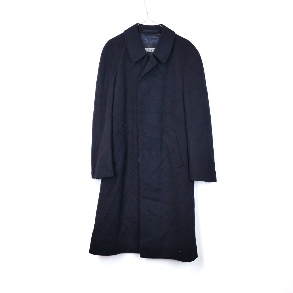 VIN-OUTW-33553 Vintage παλτό μάλλινο μπλε μαύρο S