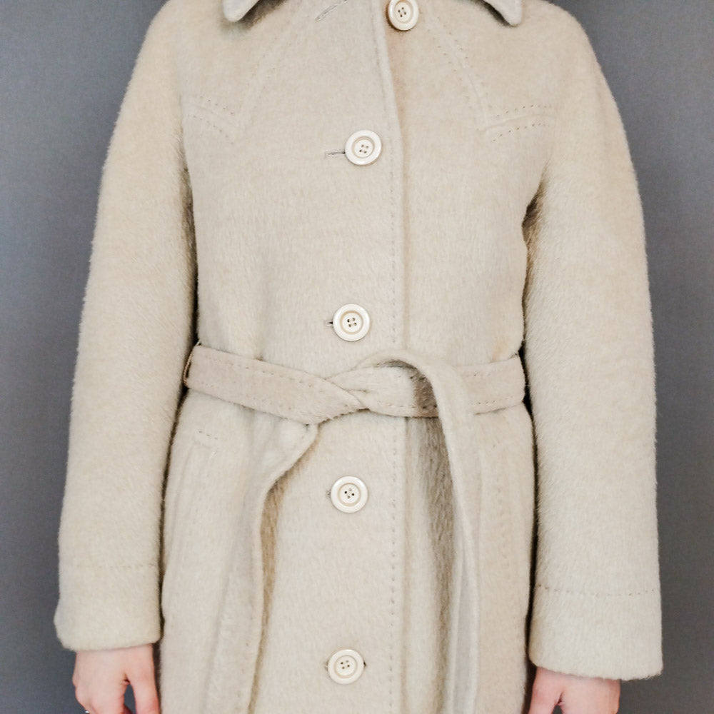 VIN-OUTW-33318 Vintage παλτό μάλλινο γυναικείο S