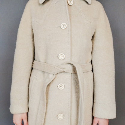 VIN-OUTW-33318 Vintage παλτό μάλλινο γυναικείο S