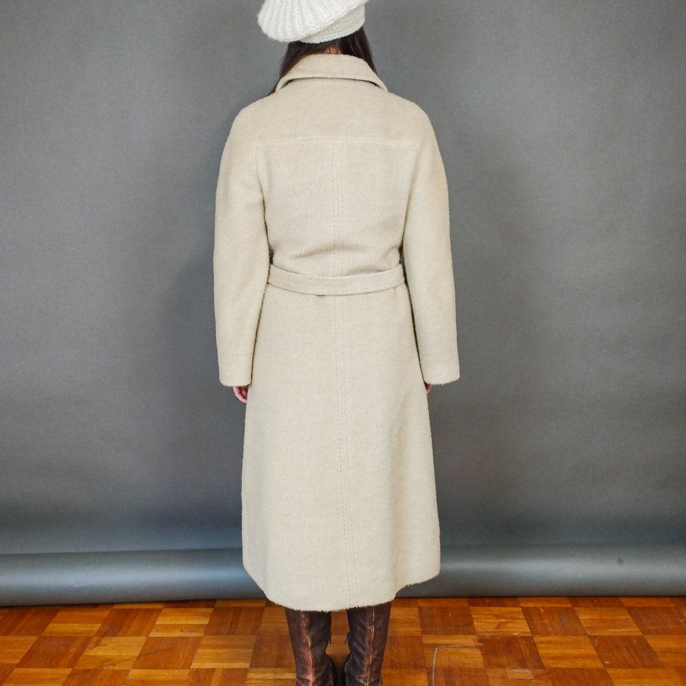 VIN-OUTW-33318 Vintage παλτό μάλλινο γυναικείο S
