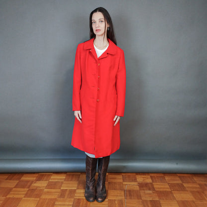 VIN-OUTW-33320 Vintage παλτό μάλλινο γυναικείο Μ