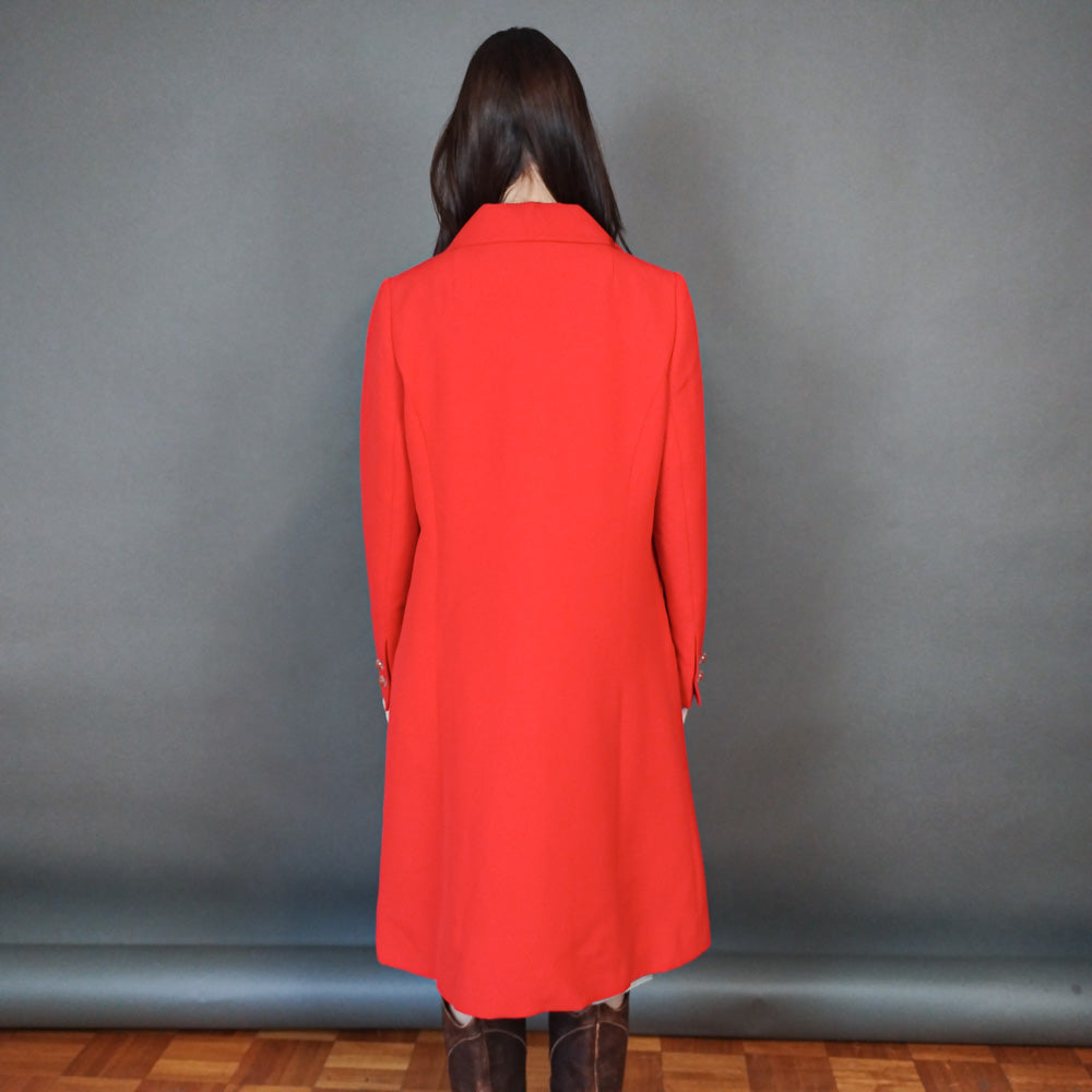 VIN-OUTW-33320 Vintage παλτό μάλλινο γυναικείο Μ