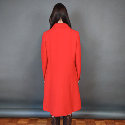 VIN-OUTW-33320 Vintage παλτό μάλλινο γυναικείο Μ