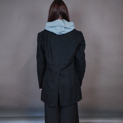 VIN-OUTW-33377 Vintage παλτό μάλλινο γυναικείο M