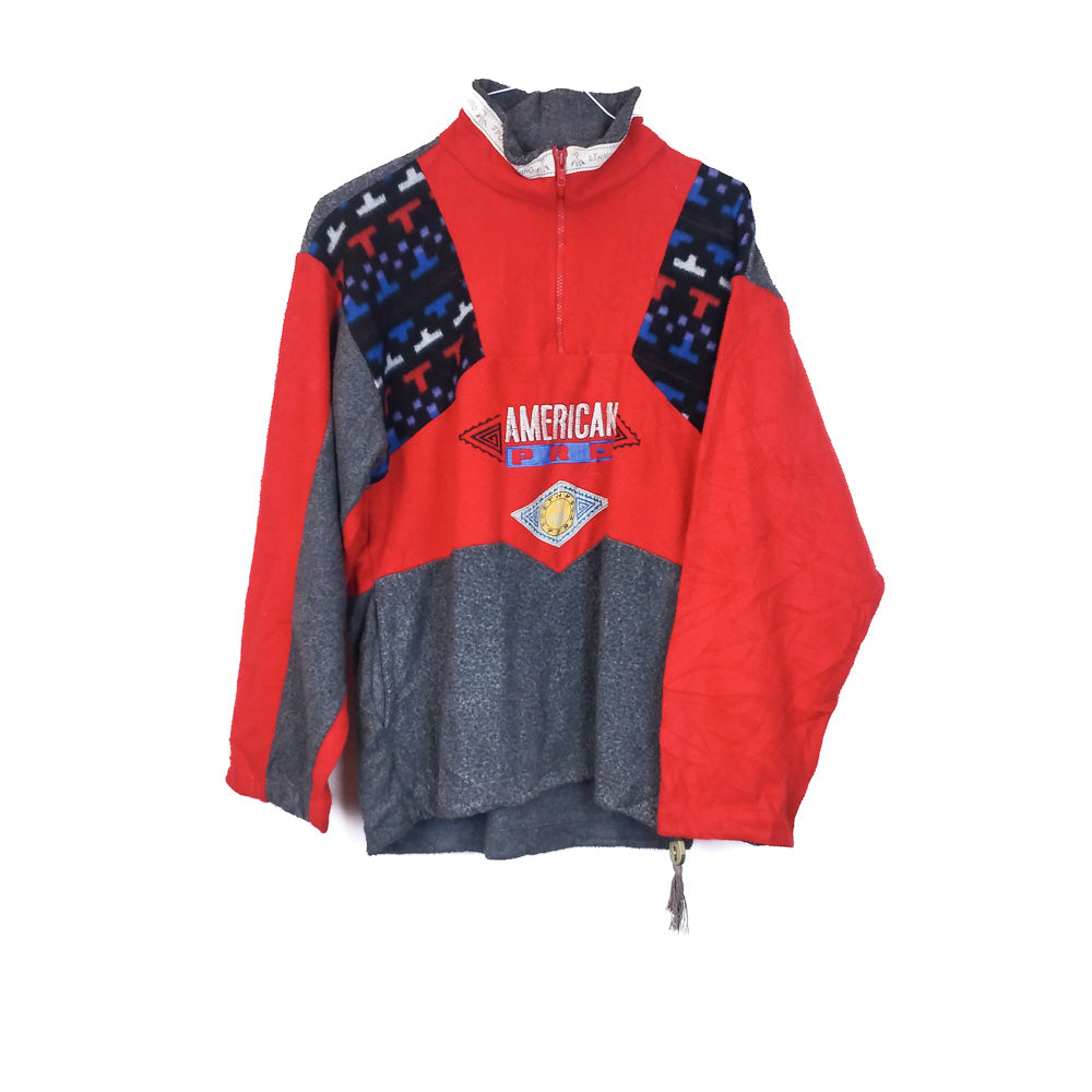 VIN-SW-33823 Vintage crazy φλις μπλούζα unisex S