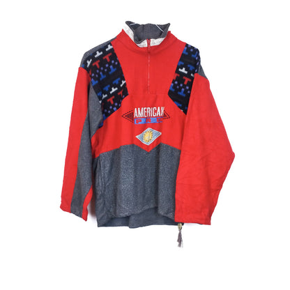 VIN-SW-33823 Vintage crazy φλις μπλούζα unisex S
