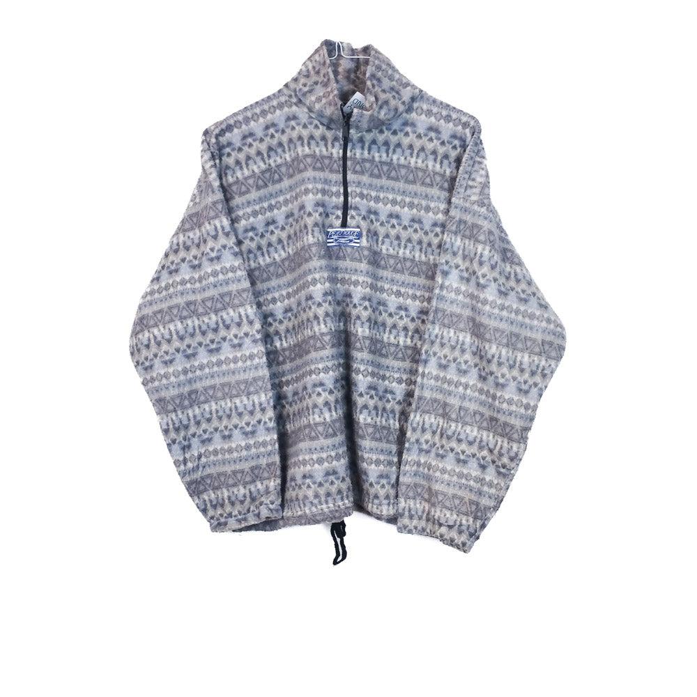 VIN-SW-33696 Vintage crazy φλις μπλούζα unisex L