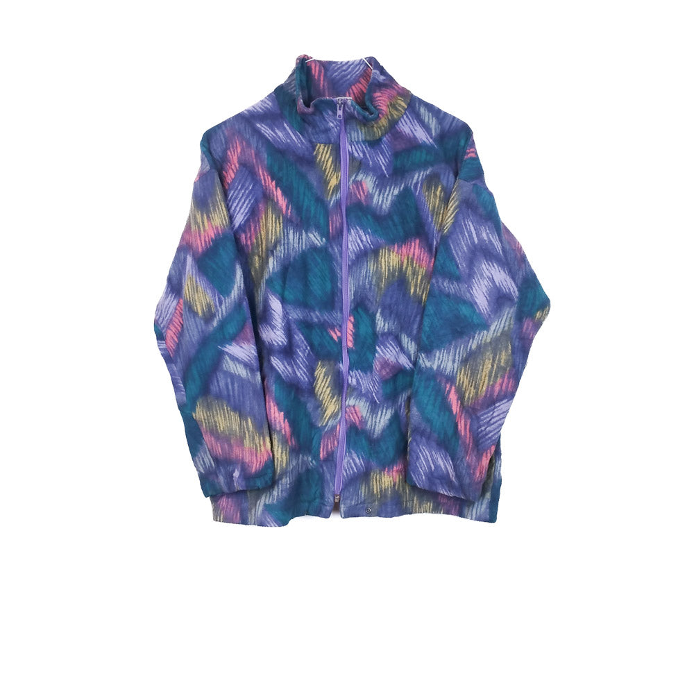 VIN-SW-33705 Vintage crazy φλις ζακέτα γυναικεία L