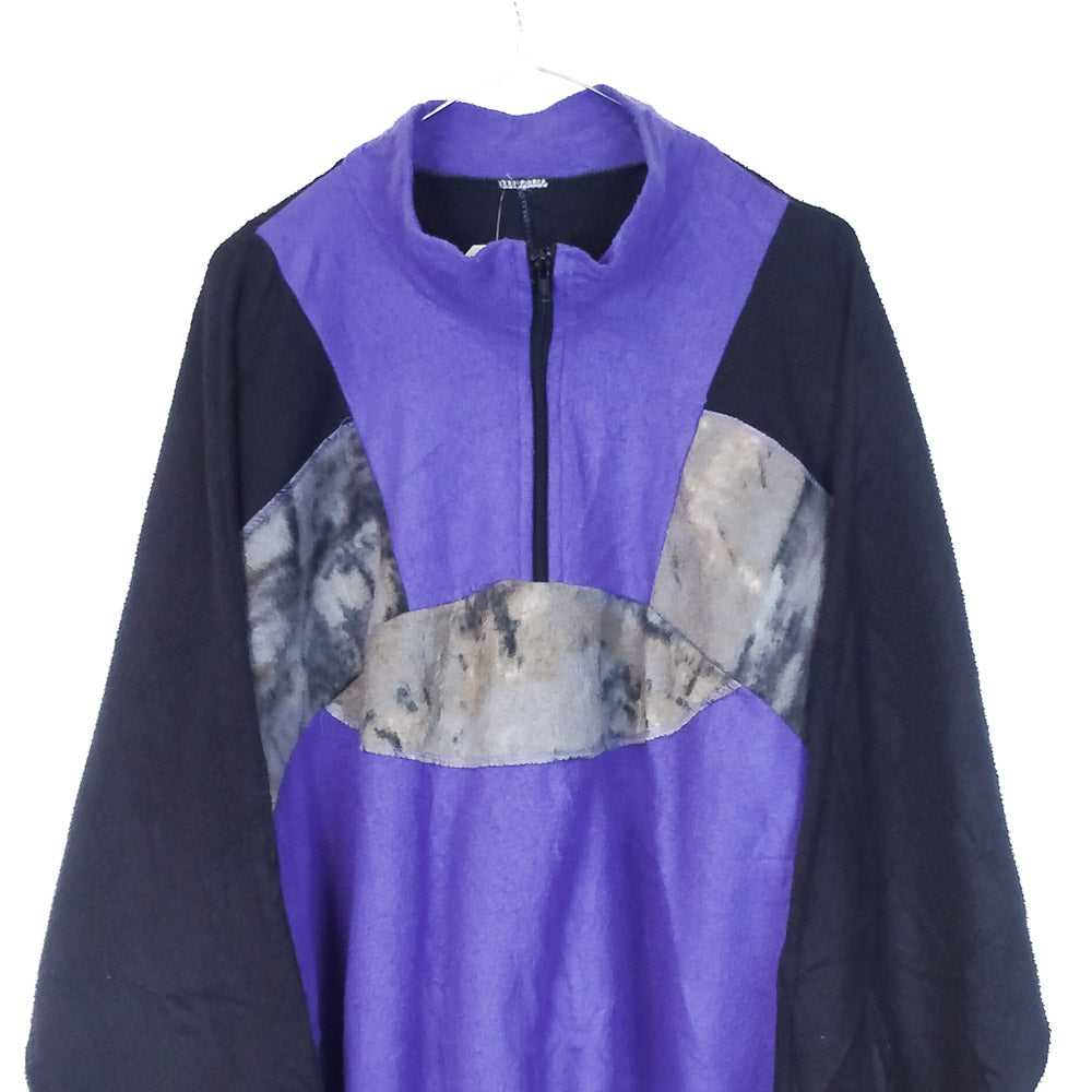 VIN-SW-33706 Vintage crazy φλις μπλούζα unisex L