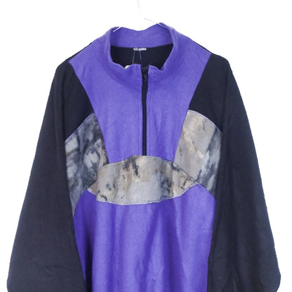 VIN-SW-33706 Vintage crazy φλις μπλούζα unisex L