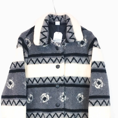 VIN-SW-33688 Vintage crazy φλις ζακέτα γυναικεία M-L