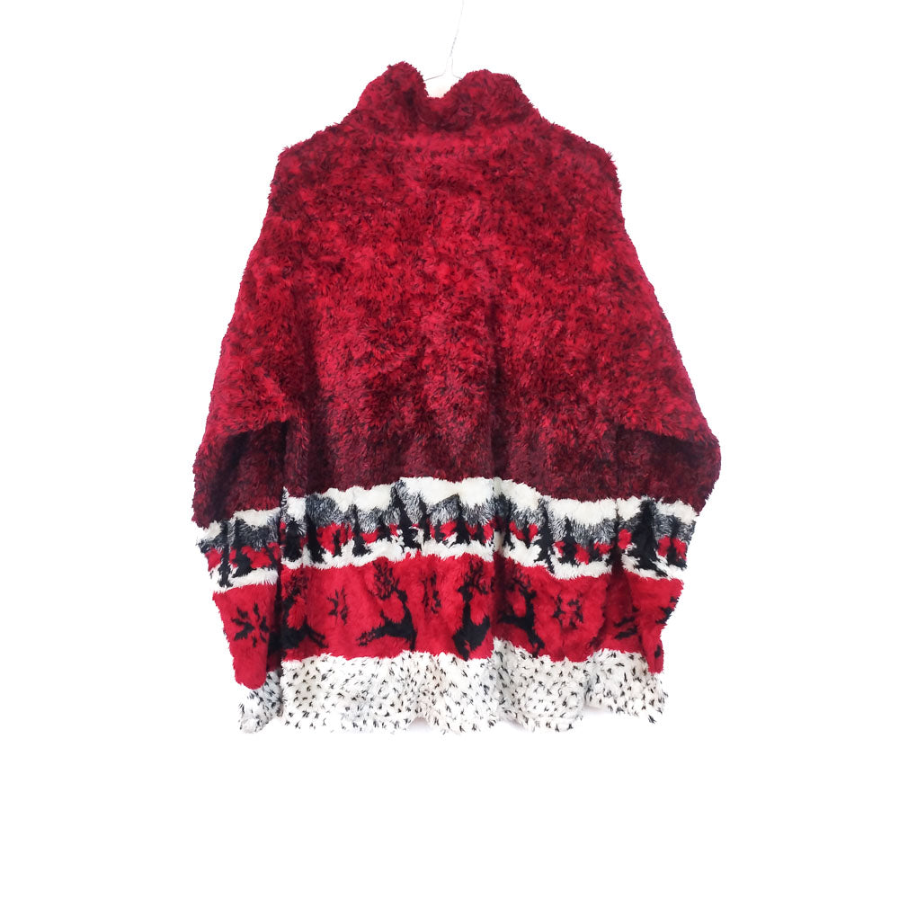 VIN-SW-33826 Vintage crazy φλις ζακέτα unisex L