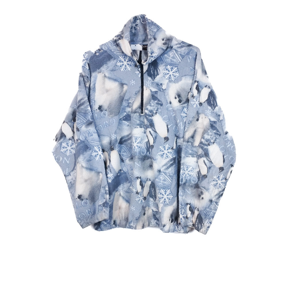 VIN-SW-33697 Vintage crazy φλις ζακέτα unisex L