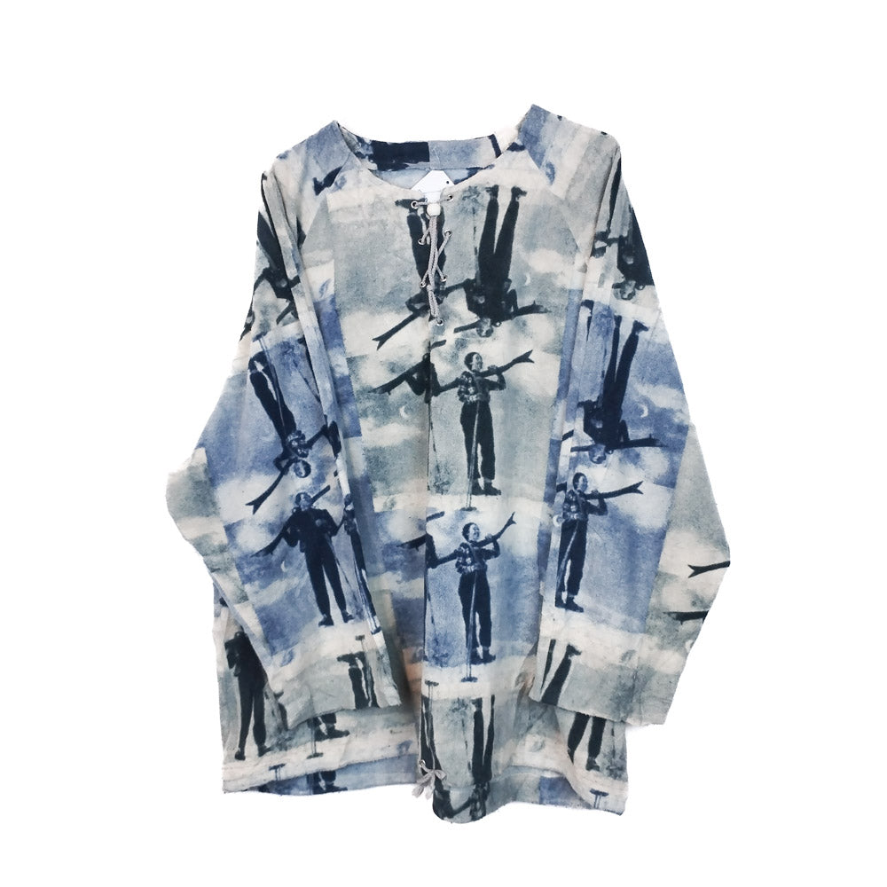 VIN-SW-33698 Vintage crazy φλις μπλούζα unisex XL