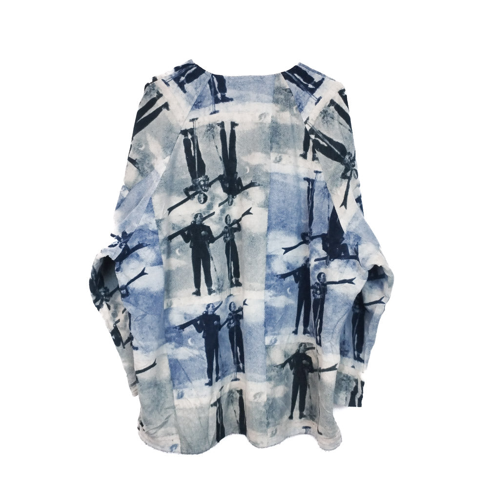 VIN-SW-33698 Vintage crazy φλις μπλούζα unisex XL