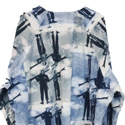 VIN-SW-33698 Vintage crazy φλις μπλούζα unisex XL