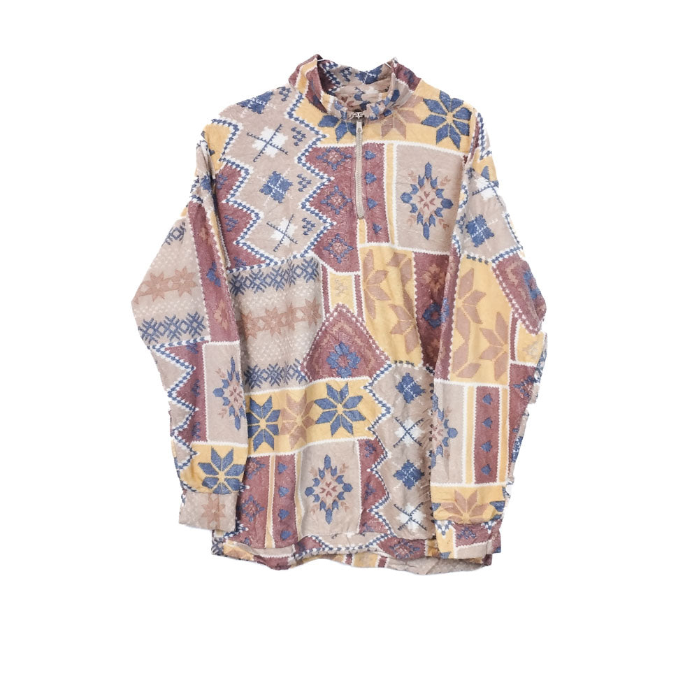 VIN-SW-33730 Vintage crazy φλις μπλούζα unisex M