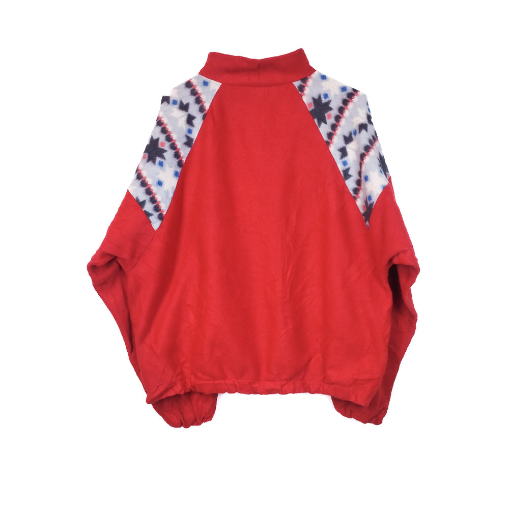 VIN-SW-33729 Vintage crazy φλις μπλούζα unisex L