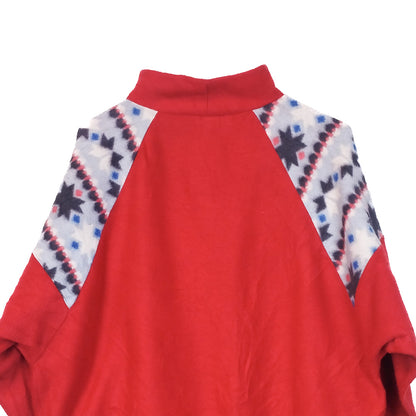 VIN-SW-33729 Vintage crazy φλις μπλούζα unisex L