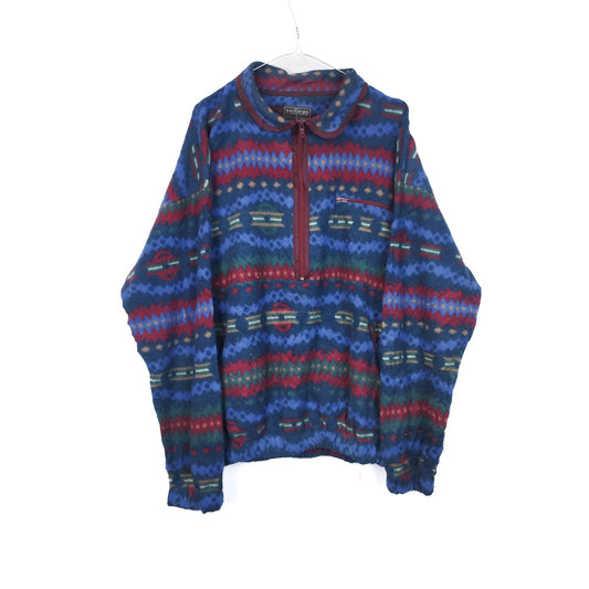 VIN-SW-33731 Vintage crazy φλις μπλούζα unisex M