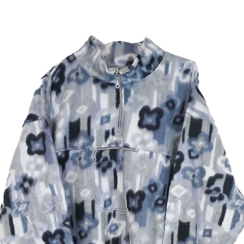 VIN-SW-33734 Vintage crazy φλις μπλούζα unisex L