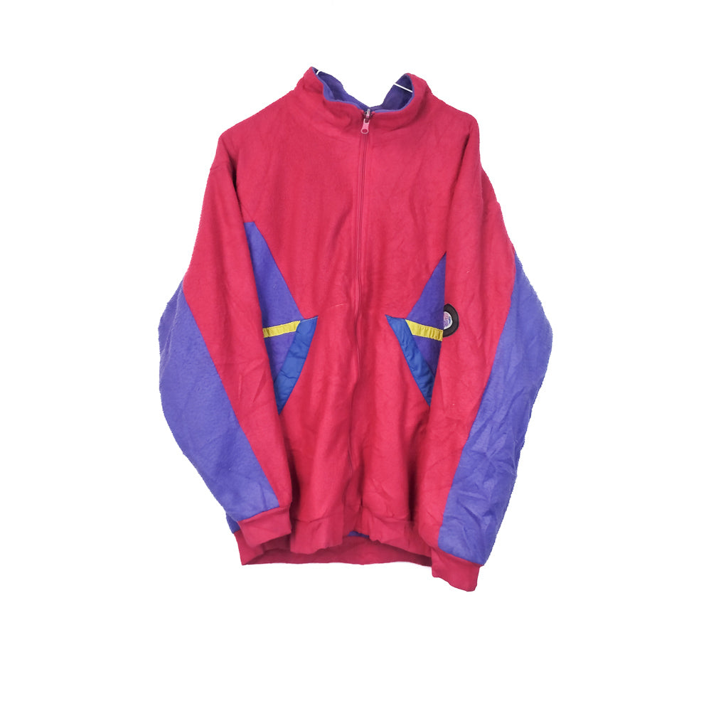 VIN-SW-33711 Vintage crazy φλις ζακέτα γυναικεία L