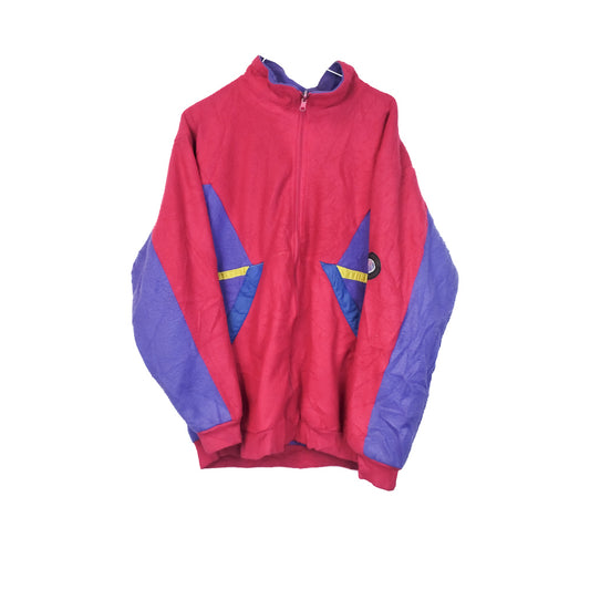 VIN-SW-33711 Vintage crazy φλις ζακέτα γυναικεία L