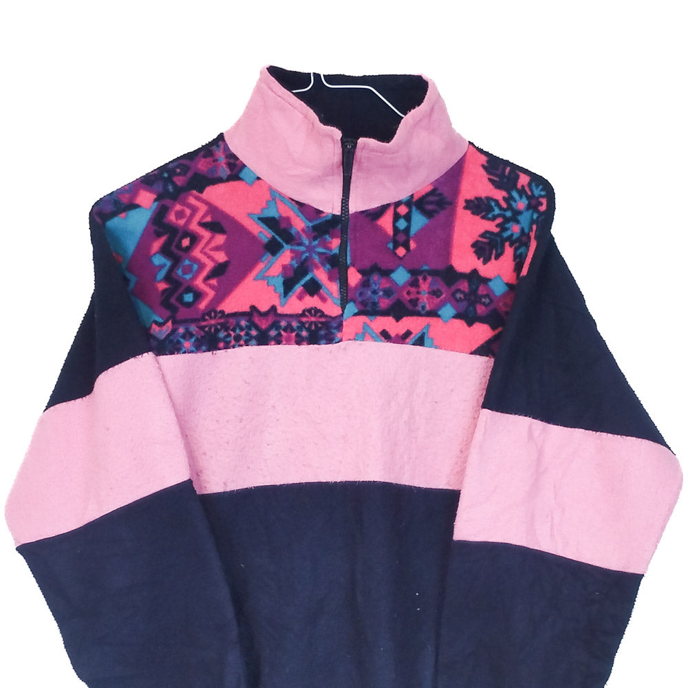 VIN-SW-33718 Vintage crazy φλις μπλούζα γυναικεία S