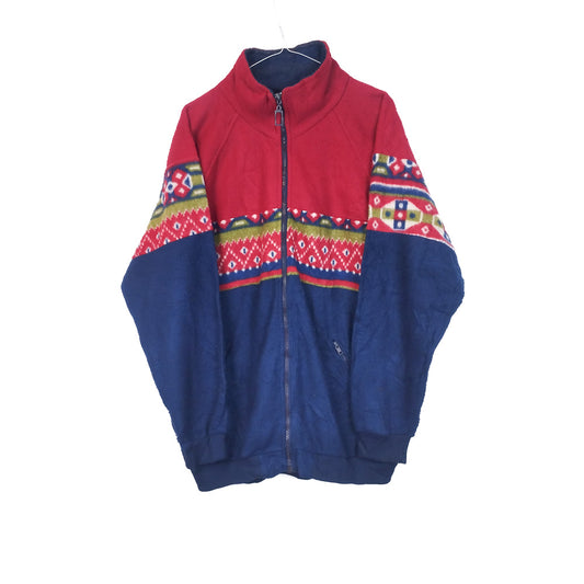 VIN-SW-33815 Vintage crazy φλις ζακέτα unisex L