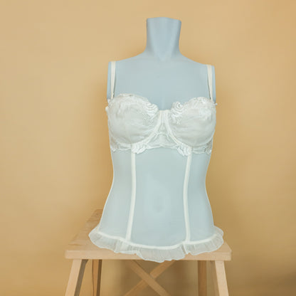 VIN-BLO-35719 Deadstock κορσές κρεμ Lovey 80C