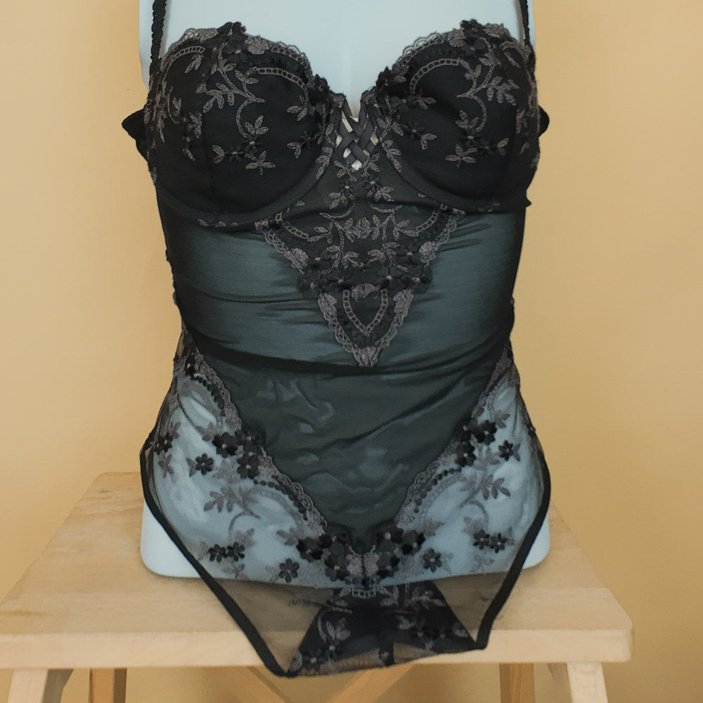 Deadstock κορμάκι μαύρο Miss Rosy