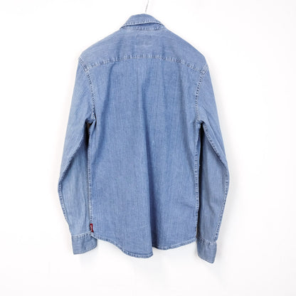 VIN-SHI-27151 Vintage denim overshirt πουκάμισο Wrangler S