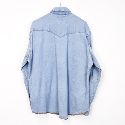 VIN-SHI-27150 Vintage denim overshirt πουκάμισο Wrangler L