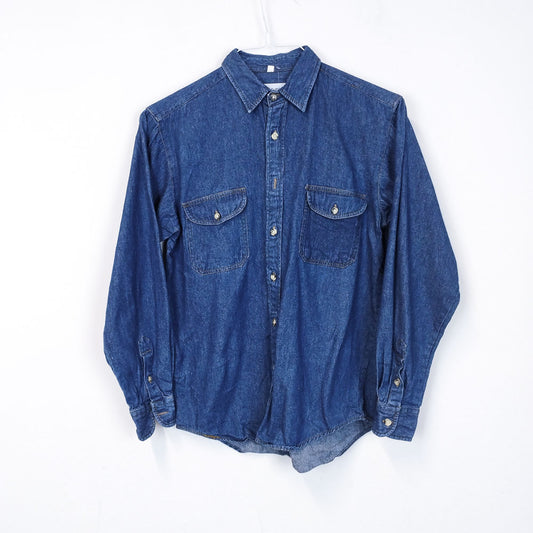 VIN-SHI-27148 Vintage denim overshirt πουκάμισο XS