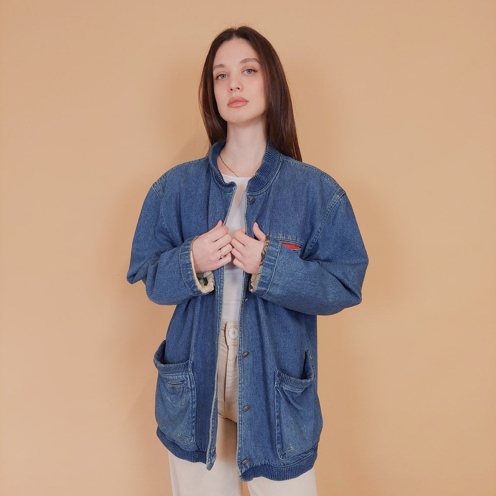 VIN-OUTW-34235 Vintage 90's style denim jacket M
