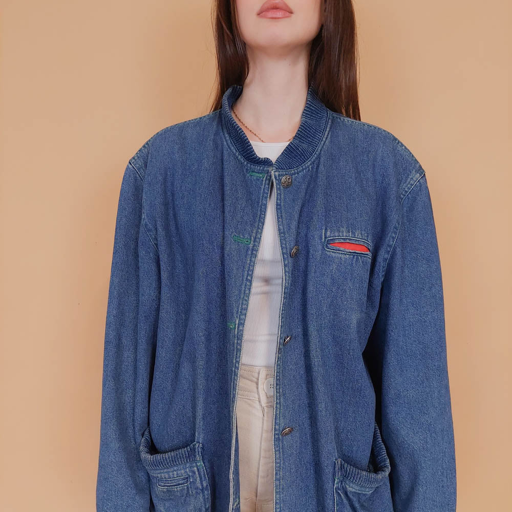 VIN-OUTW-34235 Vintage 90's style denim jacket M