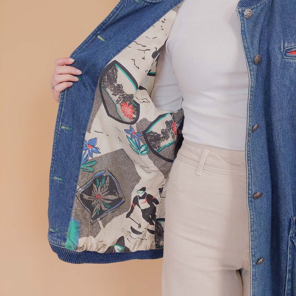 VIN-OUTW-34235 Vintage 90's style denim jacket M