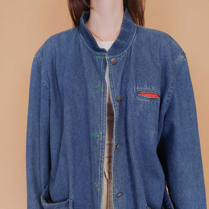 VIN-OUTW-34235 Vintage 90's style denim jacket M