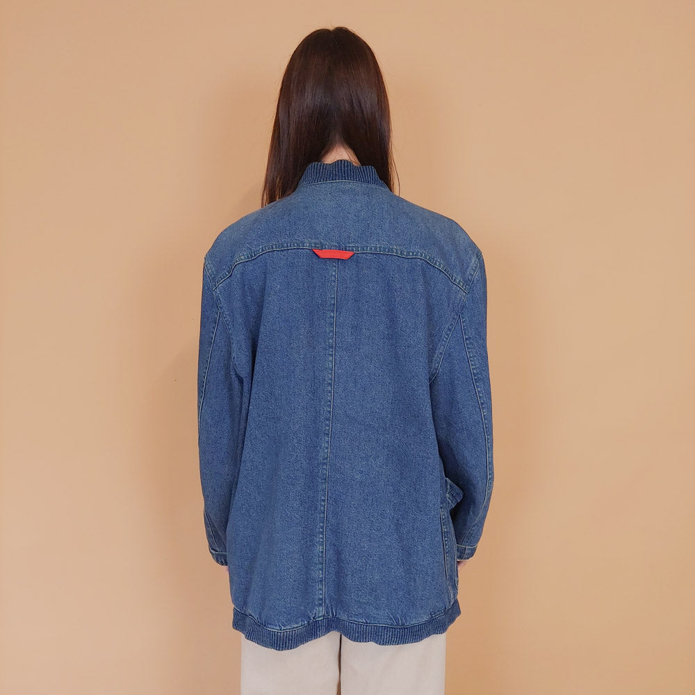 VIN-OUTW-34235 Vintage 90's style denim jacket M