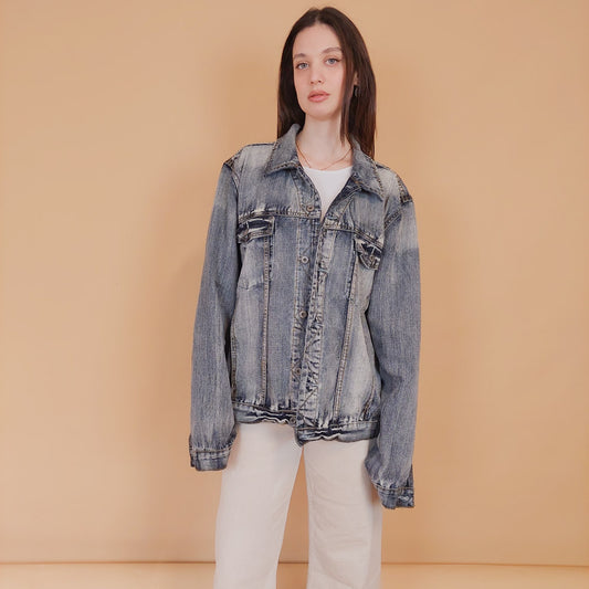 VIN-OUTW-34220 Vintage 90's style denim jacket XL