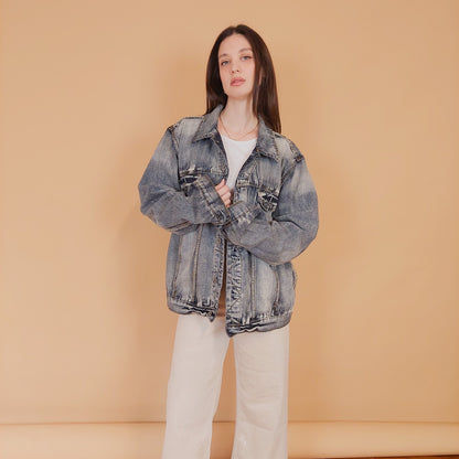 VIN-OUTW-34220 Vintage 90's style denim jacket XL