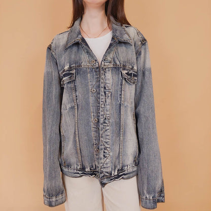 VIN-OUTW-34220 Vintage 90's style denim jacket XL