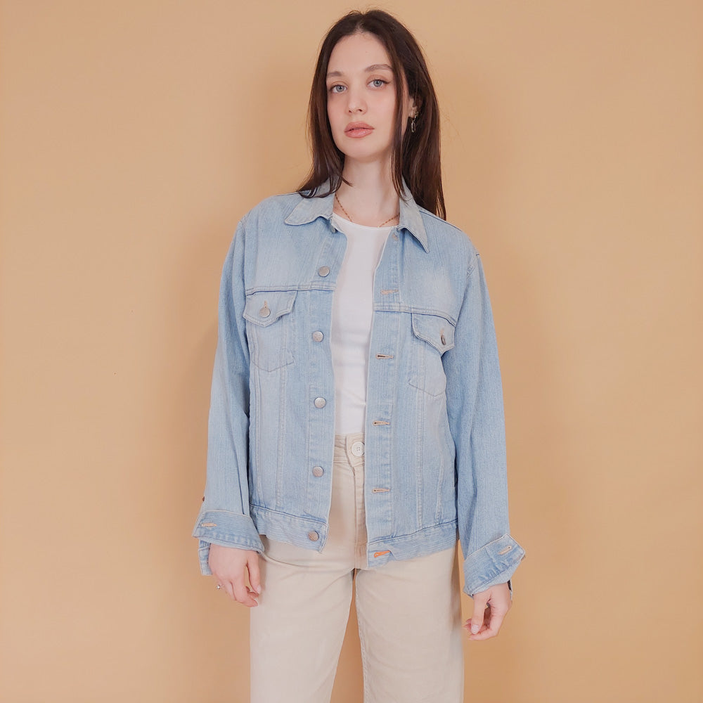 VIN-OUTW-34217 Vintage 90's style denim jacket M