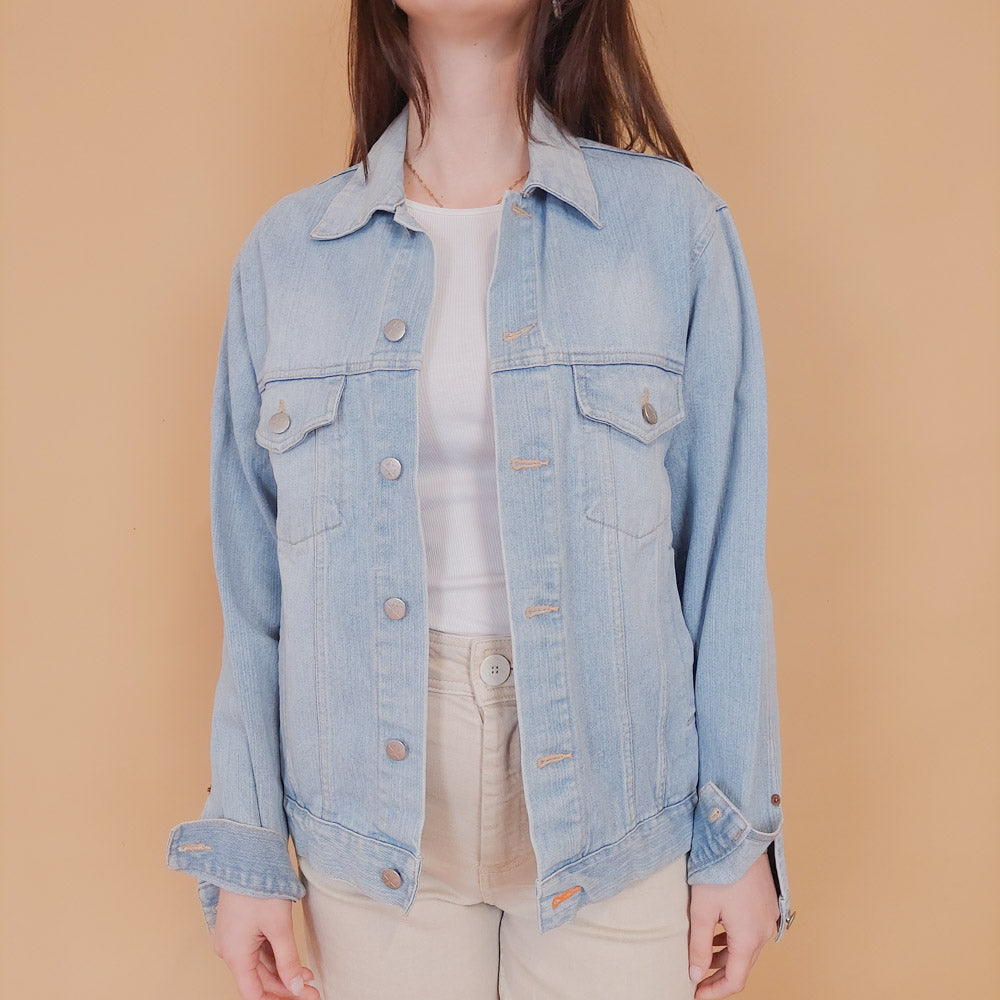 VIN-OUTW-34217 Vintage 90's style denim jacket M