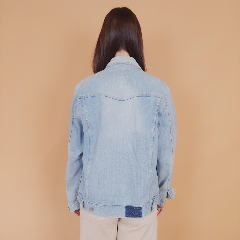 VIN-OUTW-34217 Vintage 90's style denim jacket M