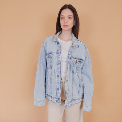 VIN-OUTW-34216 Vintage 90's style denim jacket L