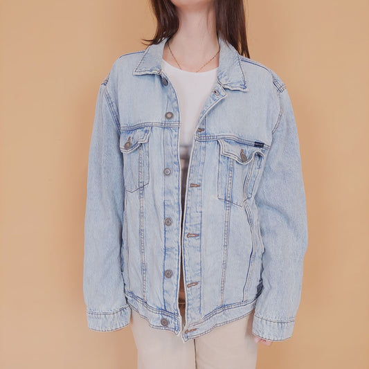 VIN-OUTW-34216 Vintage 90's style denim jacket L
