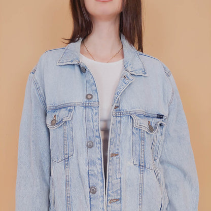 VIN-OUTW-34216 Vintage 90's style denim jacket L